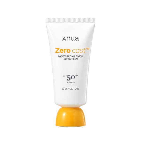 Anua Zero Cast Moisturizing Finish Sunscreen 50ml - Kbazar Korean Cosmetics Store