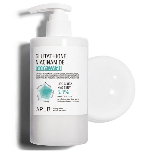 APLB Glutathione Niacinamide Body Wash 300ml - Kbazar Korean Cosmetics Store