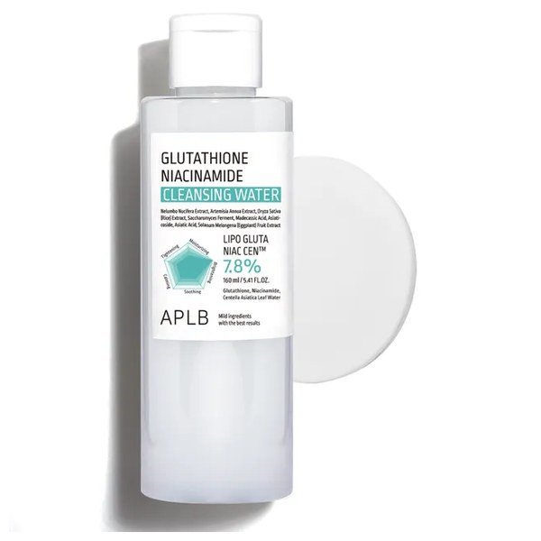 APLB Glutathione Niacinamide Cleansing Water 160ml - Kbazar Korean Cosmetics Store
