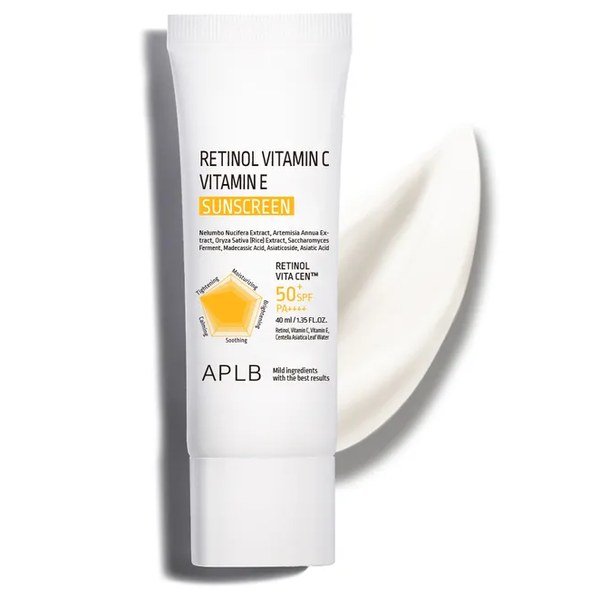 APLB Retinol Vitamin C Vitamin E Sunscreen 40ml - Kbazar Korean Cosmetics Store