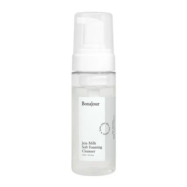 Bonajour Jeju Milk Soft Foaming Cleanser 160ml - Kbazar - Korean Cosmetics Store