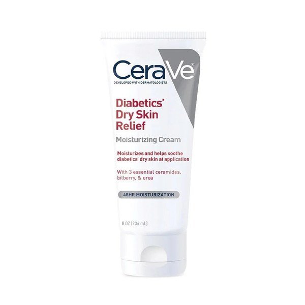 CeraVe Diabetics Dry Skin Relief Moisturizing Cream 236ml - Kbazar - Korean Cosmetics Store