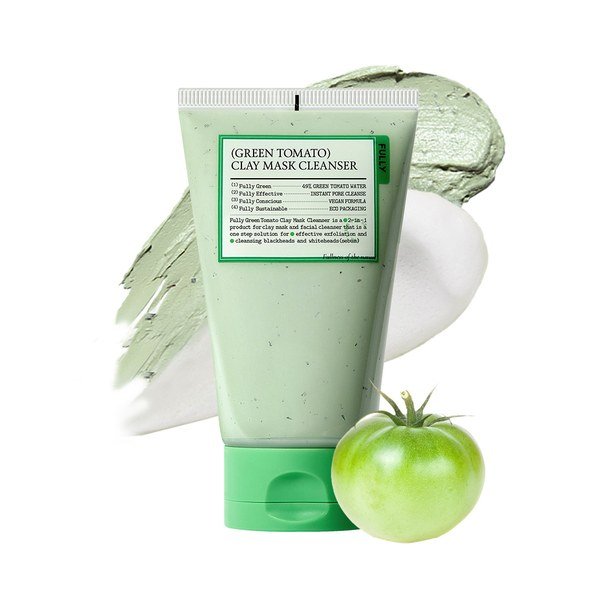 FULLY Green Tomato Clay Pack Cleanser 120ml - Kbazar - Korean Cosmetics Store