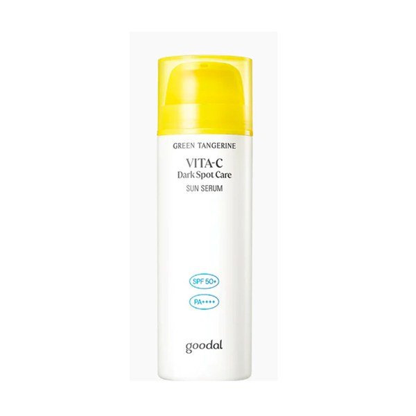 Goodal Green Tangerine Vita C Dark Spot Care Sun Serum 50ml - Kbazar - Korean Cosmetics Store