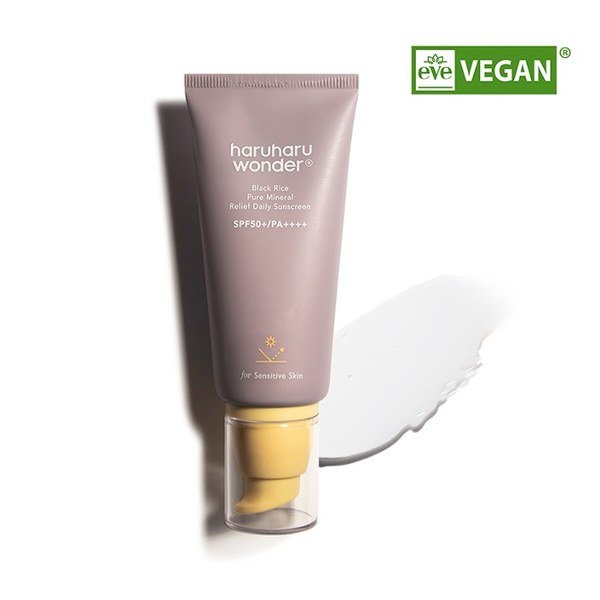 Haruharu Wonder Black Rice Pure Mineral Relief Daily Sunscreen 50ml - Kbazar - Korean Cosmetics Store