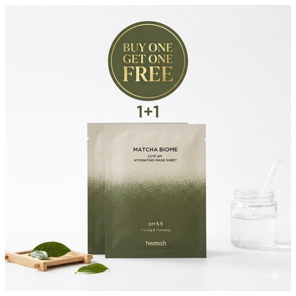 Heimish Matcha Biome Low pH Hydrating Mask Sheet 30ml - Kbazar Korean Cosmetics Store