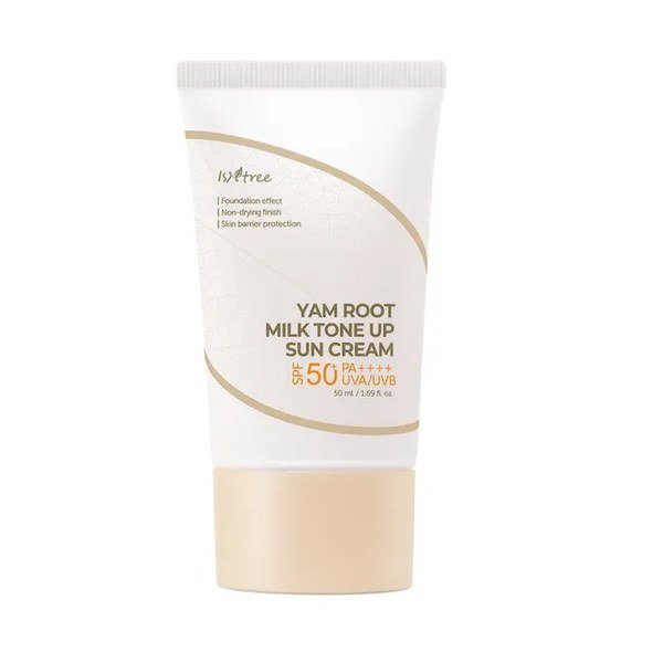 Isntree Yam Root Milk Tone Up Sun Cream 50ml - Kbazar - Korean Cosmetics Store