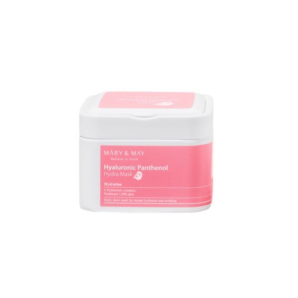 MARY & MAY Hyaluronic Panthenol Hydra Mask (30ea) - Kbazar - Korean Cosmetics Store