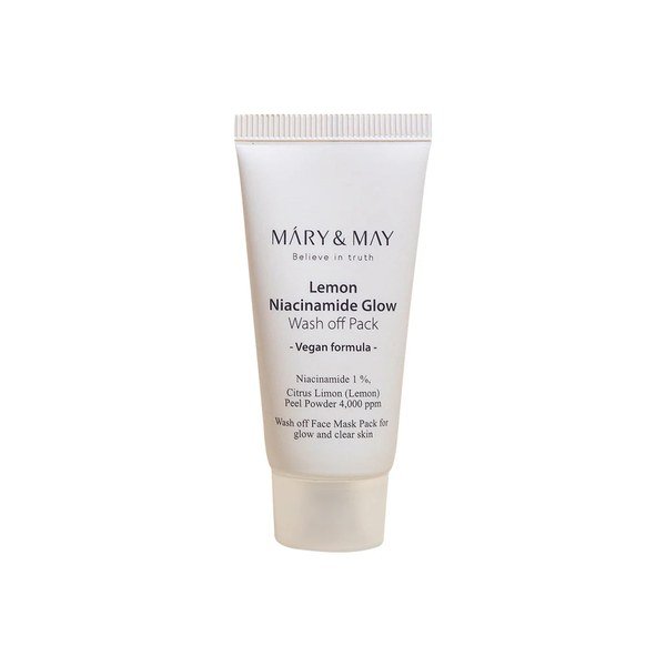 Mary&May Lemon Niacinamide Glow Wash off Pack 30g - Kbazar - Korean Cosmetics Store
