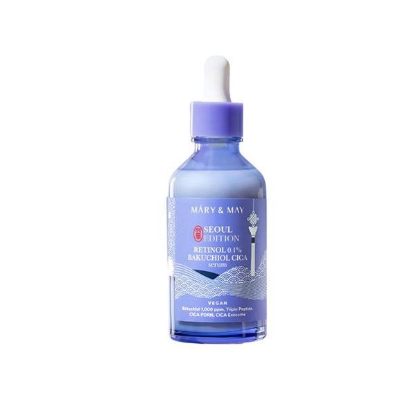 Mary&May Retinol 0.1% Bakuchiol Cica Serum 80ml - Kbazar - Korean Cosmetics Store