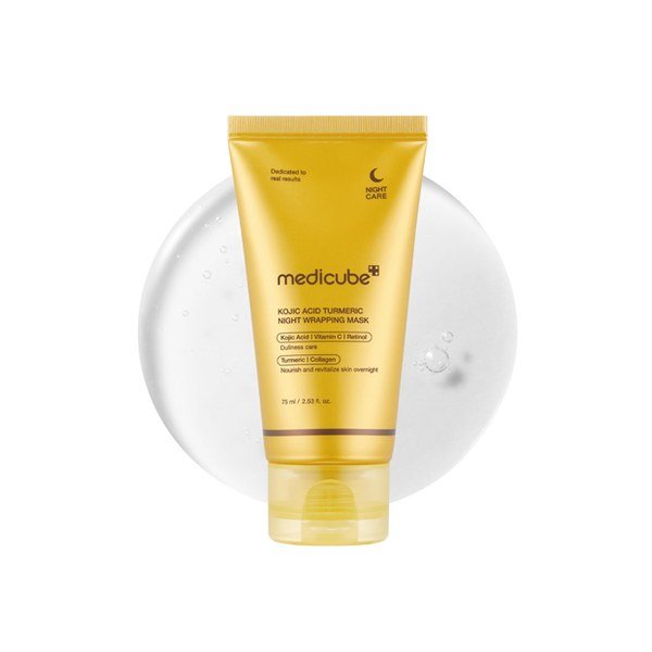 Medicube Kojic Acid Turmeric Night Wrapping Mask 75ml - Kbazar - Korean Cosmetics Store