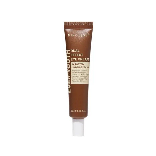 NINE LESS Ever-Youth Dual Effect Eye Cream 20ml - Kbazar Korean Cosmetics Store