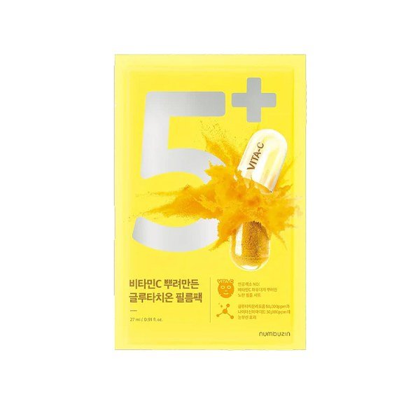 Numbuzin No.5+ Vitamin Spotlight Sheet Mask 27ml - Kbazar Korean Cosmetics Store