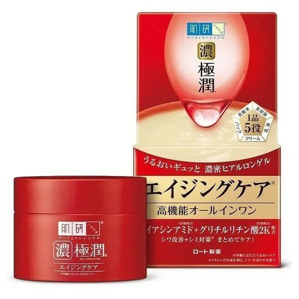 Rohto Hada Labo Gokujyun Aging care Perfect Gel (MOISTURISER) 100g - Kbazar Korean Cosmetics Store