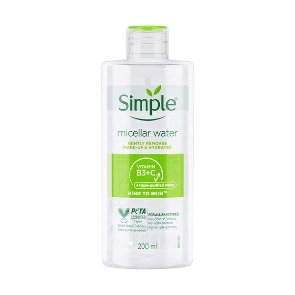 Simple Kind To Skin Micellar Cleansing Water 200ml - Kbazar Korean Cosmetics Store