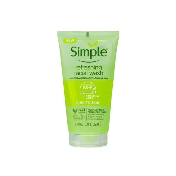 Simple Kind To Skin Refreshing Facial Gel Wash 150ml - Kbazar - Korean Cosmetics Store