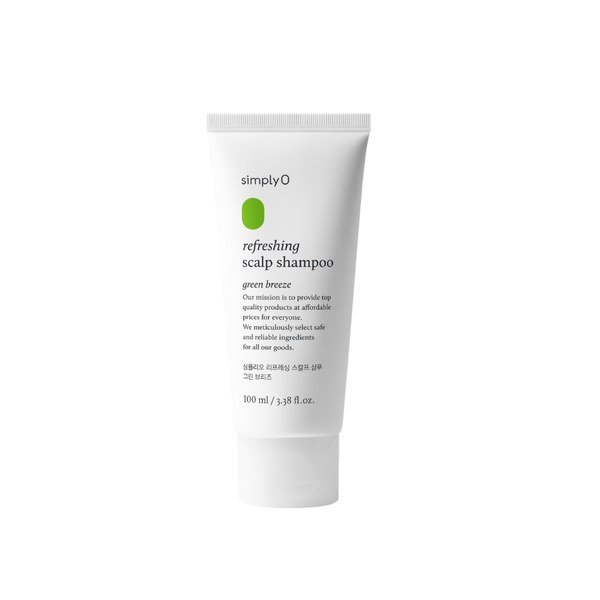 simplyO Refreshing Scalp Shampoo Green Breeze 100ml - Kbazar Korean Cosmetics Store