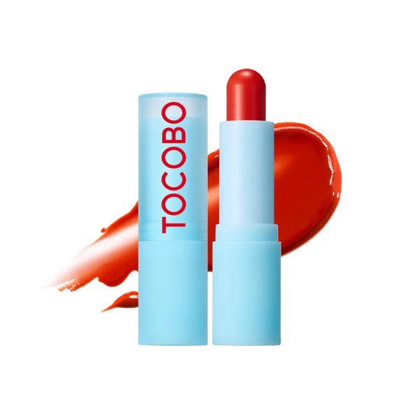 Tocobo Glass Tlnted Lip Balm 013 Tangerine Red 3.5g - Kbazar - Korean Cosmetics Store