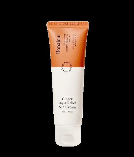 Bonajour Ginger Aqua Relief Sun cream 40ml - Kbazar - Korean Cosmetics Store
