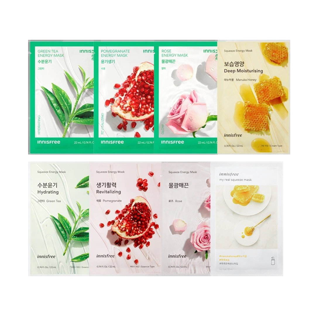 innisfree Energy Mask - GREEN TEA - Kbazar Korean Cosmetics Store