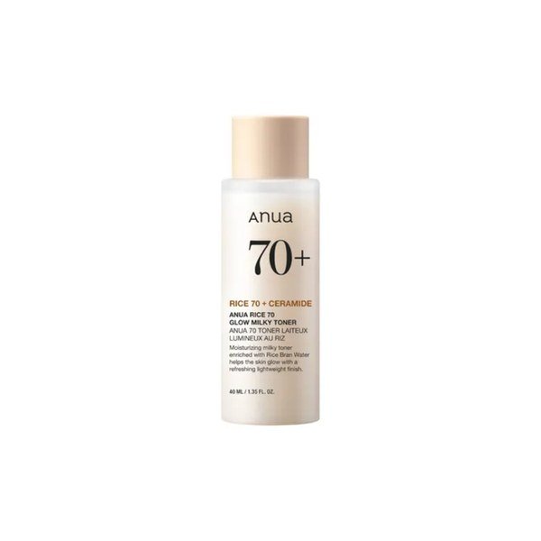 Anua Rice 70 Glow Milky Toner 40ml - Kbazar - Korean Cosmetics Store
