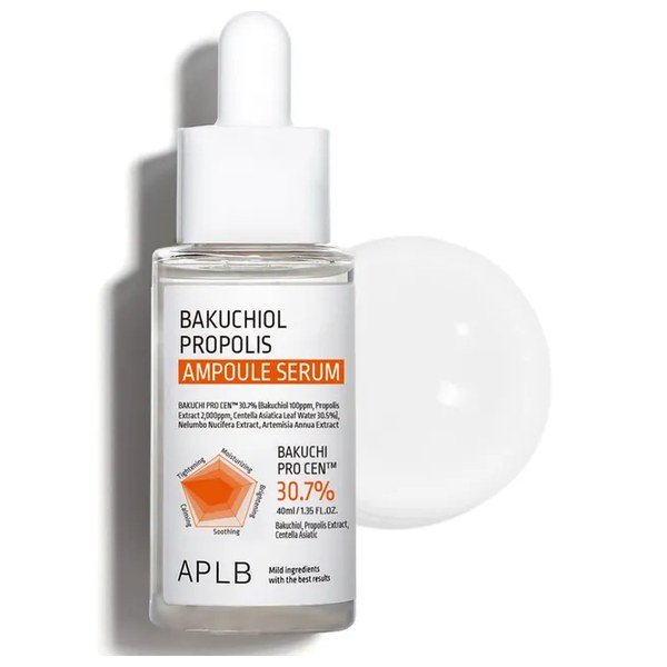 APLB Bakuchiol Propolis Ampoule Serum 40ml - Kbazar - Korean Cosmetics Store