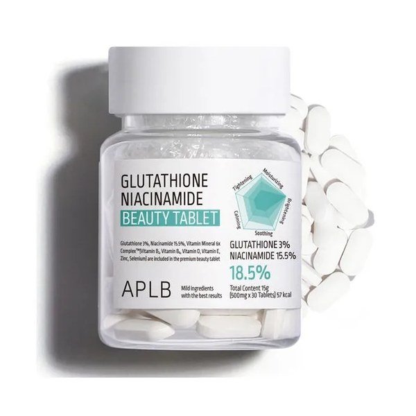 APLB Glutathione Niacinamide Beauty Tablet 500mg x 30 Tablets - Kbazar - Korean Cosmetics Store