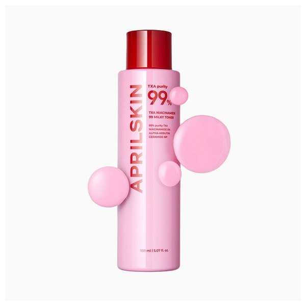 April Skin TXA Niacinamide Toning Shot 99 Milky Toner 150ml - Kbazar - Korean Cosmetics Store