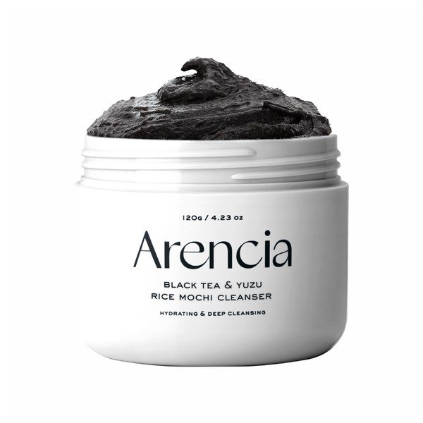Arencia Black Tea Rice Mochi Cleanser 120g - Kbazar - Korean Cosmetics Store