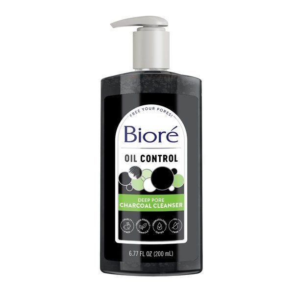 Bioré Charcoal deep pore Charcoal Cleanser 200ml - Kbazar - Korean Cosmetics Store