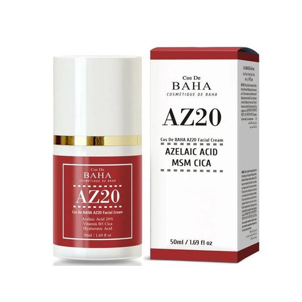 Cos De Baha Azelaic Acid 20% Cream AZ20 50ml - Kbazar - Korean Cosmetics Store