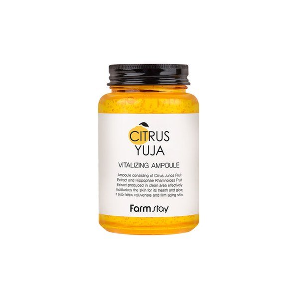 Farm Stay Citrus Yuja Vitalizing Ampoule 250ml - Kbazar - Korean Cosmetics Store