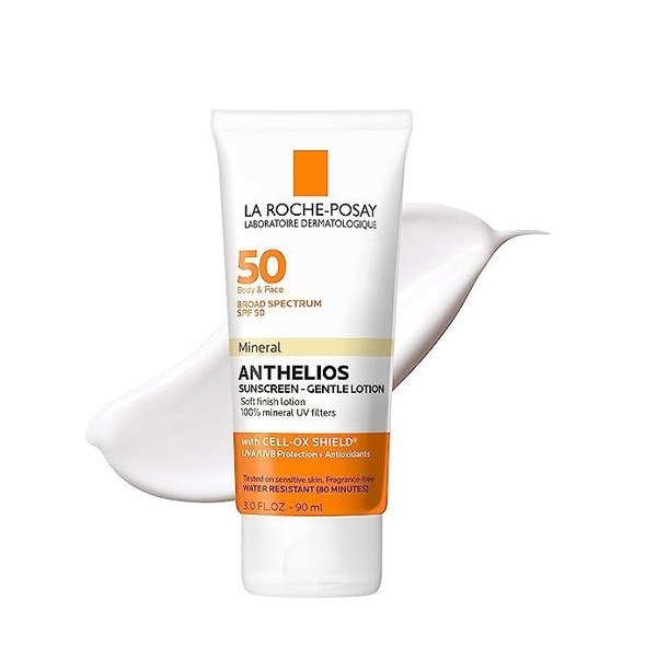 La Roche-Posay Anthelios Body & Face Gentle Lotion Mineral Sunscreen SPF 50 90ml - Kbazar - Korean Cosmetics Store