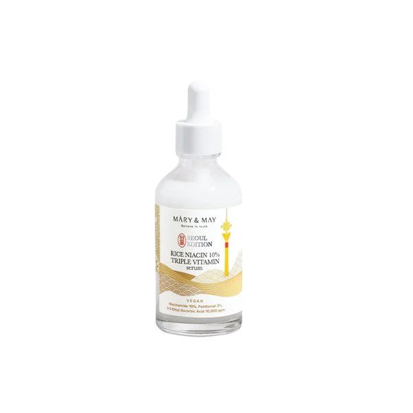 Mary&May Rice Niacin 10% Triple Vitamin Serum 80ml - Kbazar - Korean Cosmetics Store