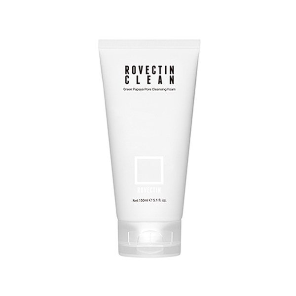 Rovectin Clean Green Papaya Pore Cleansing Foam 150ml - Kbazar - Korean Cosmetics Store