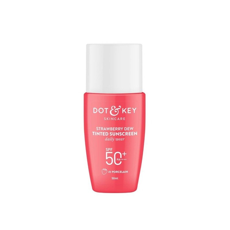 Dot and Key Strawberry Dew Tinted Sunscreen SPF 50+ PA++++ (03 Sand) - Kbazar Korean Cosmetics Store