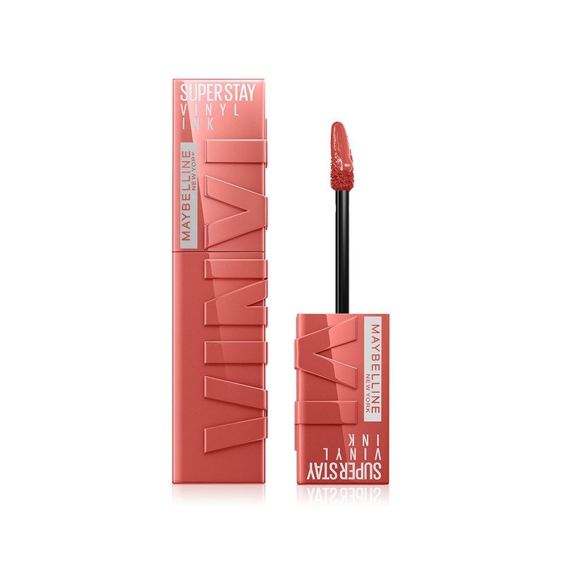 Maybelline Super Stay Vinyl Ink Long-Wear Liquid Lipstick (15-PEACHY) 4.2 ml - Kbazar Korean Cosmetics Store