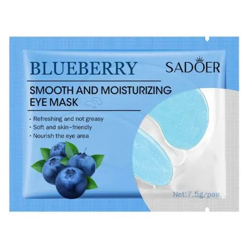 SADOER Blueberry Smooth And Moisturizing Eye Mask 7.5g - Kbazar Korean Cosmetics Store