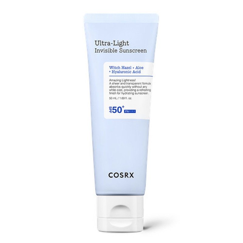 COSRX Ultra Light Invisible Sunscreen SPF50 PA++++ 50ml - Kbazar Korean Cosmetics Store