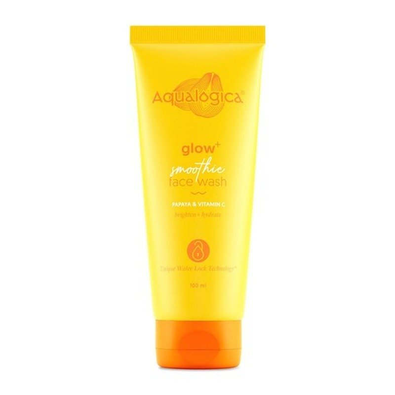 Aqualogica Glow+ Smoothie Face Wash with Papaya & Vitamin C for Glowing Skin 100ml - Kbazar - Korean Cosmetics Store