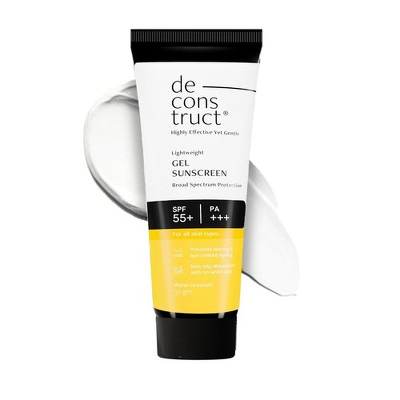 Deconstruct Lightweight Gel Water Resistant Sunscreen for Oily Skin SPF 55+ and PA+++ 50g - Kbazar Korean Cosmetics Store