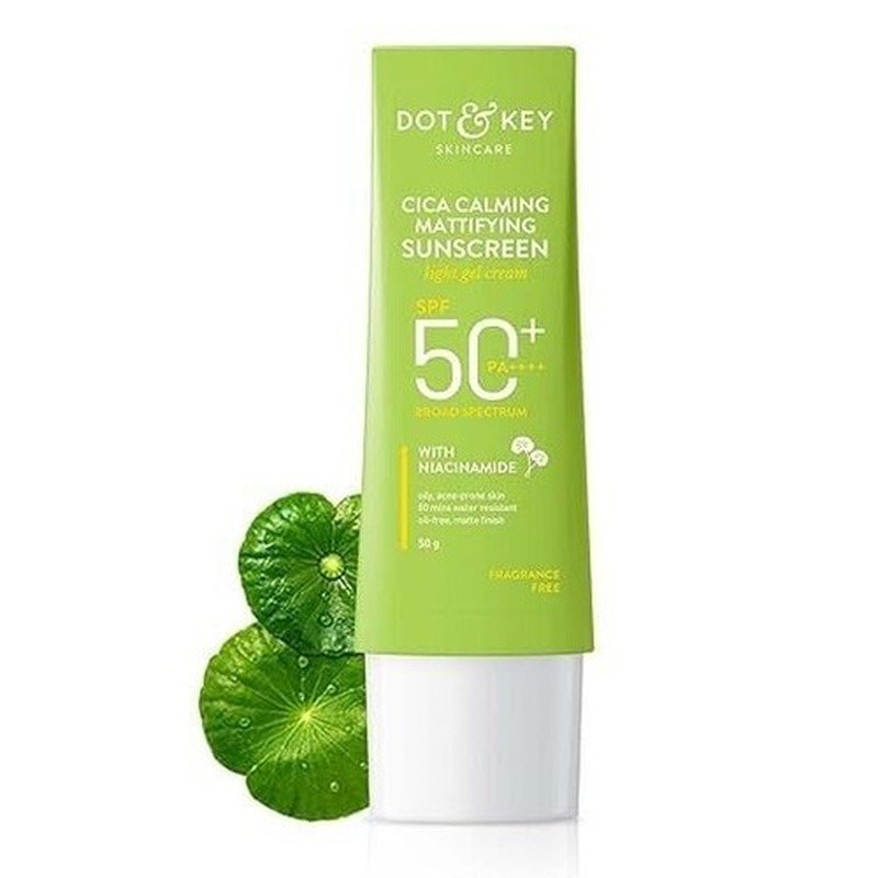 Dot and Key Cica Calming Mattifying Sunscreen SPF 50+ PA++++ with Niacinamide 50g - Kbazar - Korean Cosmetics Store