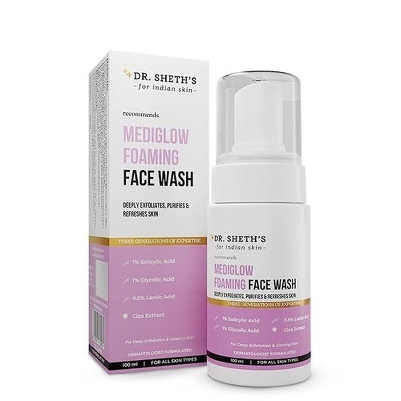 Dr. Sheth’s Mediglow Foaming Face Wash - 100ml - Kbazar - Korean Cosmetics Store