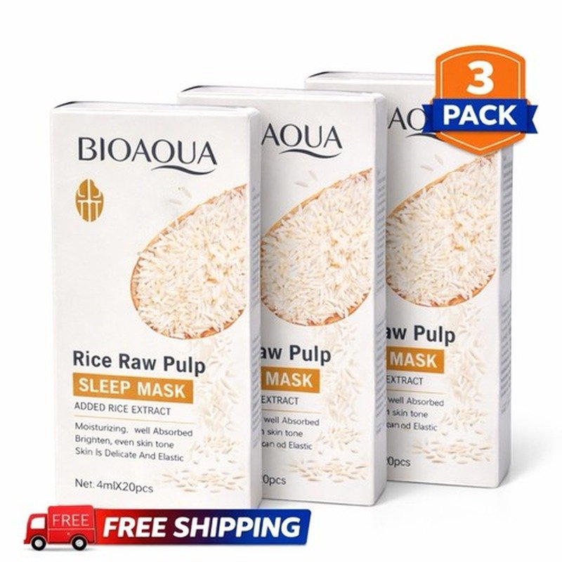 BIOAQUA Rice Raw Pulp Facial Mask Sheet 25g - Kbazar - Korean Cosmetics Store