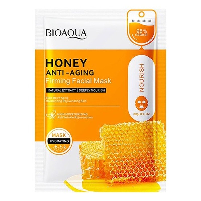 Bioaqua Honey Moisturizing Sheet Mask 25g - Kbazar Korean Cosmetics Store