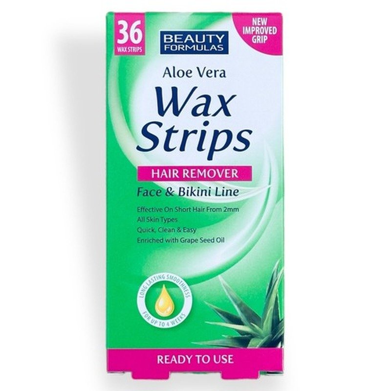 Beauty Formulas Hair Removal Wax Strips Face & Bikini Line - Kbazar - Korean Cosmetics Store