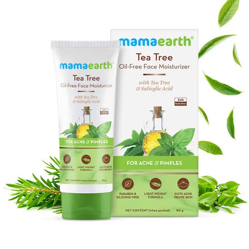 Mamaearth Tea Tree Oil-Free Face Moisturizer 80g - Kbazar - Korean Cosmetics Store
