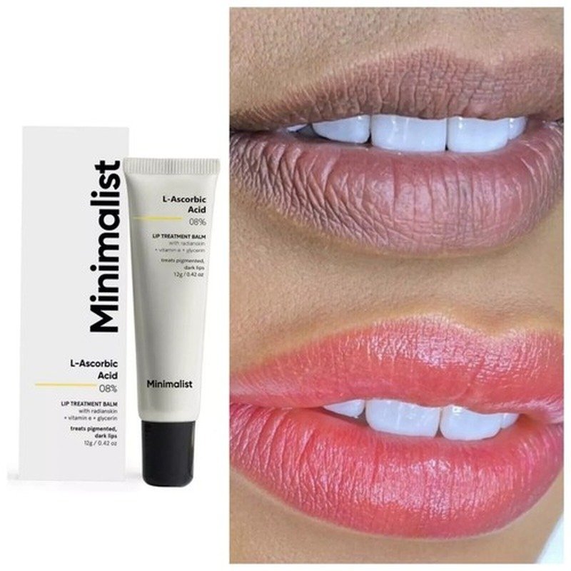 Minimalist L-Ascorbic Acid 8% Lip Treatment Balm 12g - Kbazar Korean Cosmetics Store