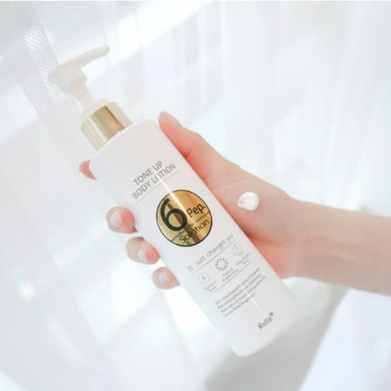 Nella - 6 Pep. Solution Tone Up Body Lotion 240ml - Kbazar Korean Cosmetics Store