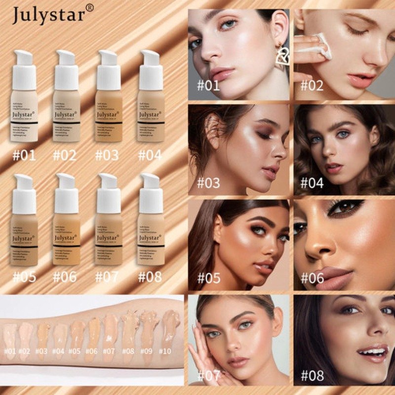 PiNKFLASH Lasting Matte Foundation PF-F03 (Vanilla-#01) 25g - Kbazar Korean Cosmetics Store